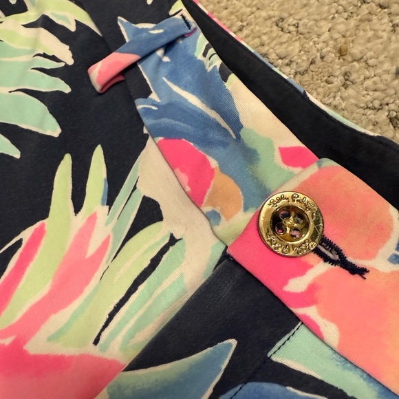 Lilly Pulitzer size 6 EUC Pink and Blue Shorts shorts muted bright - Picture 13 of 14